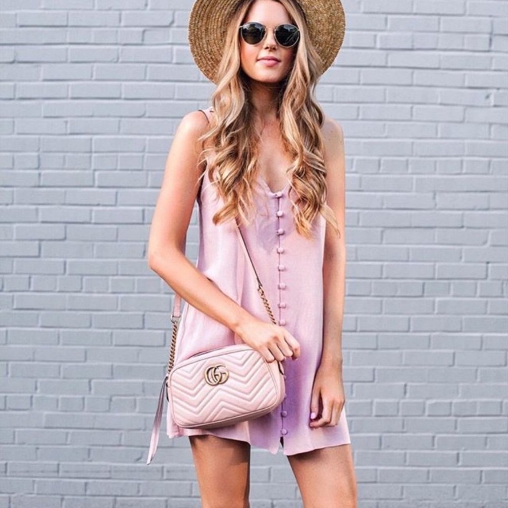 Topshop Pink Button-Down Dress